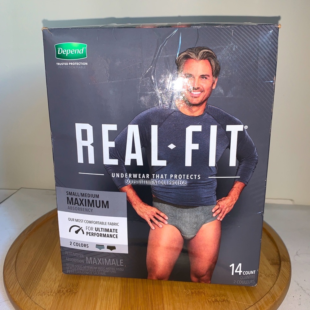 Depend Real Fit Underwear for Men - Maximum Absorbency 14 Count
